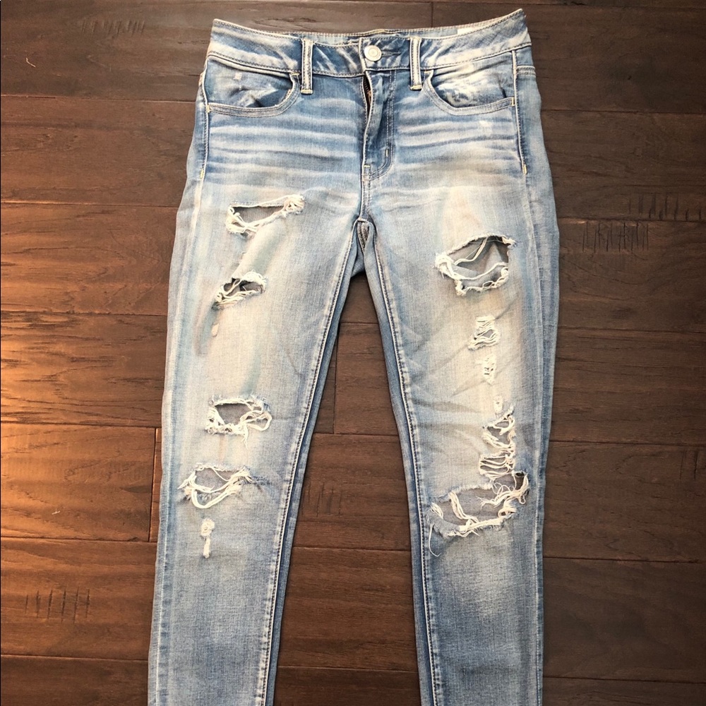 Distressed American Eagle jeans